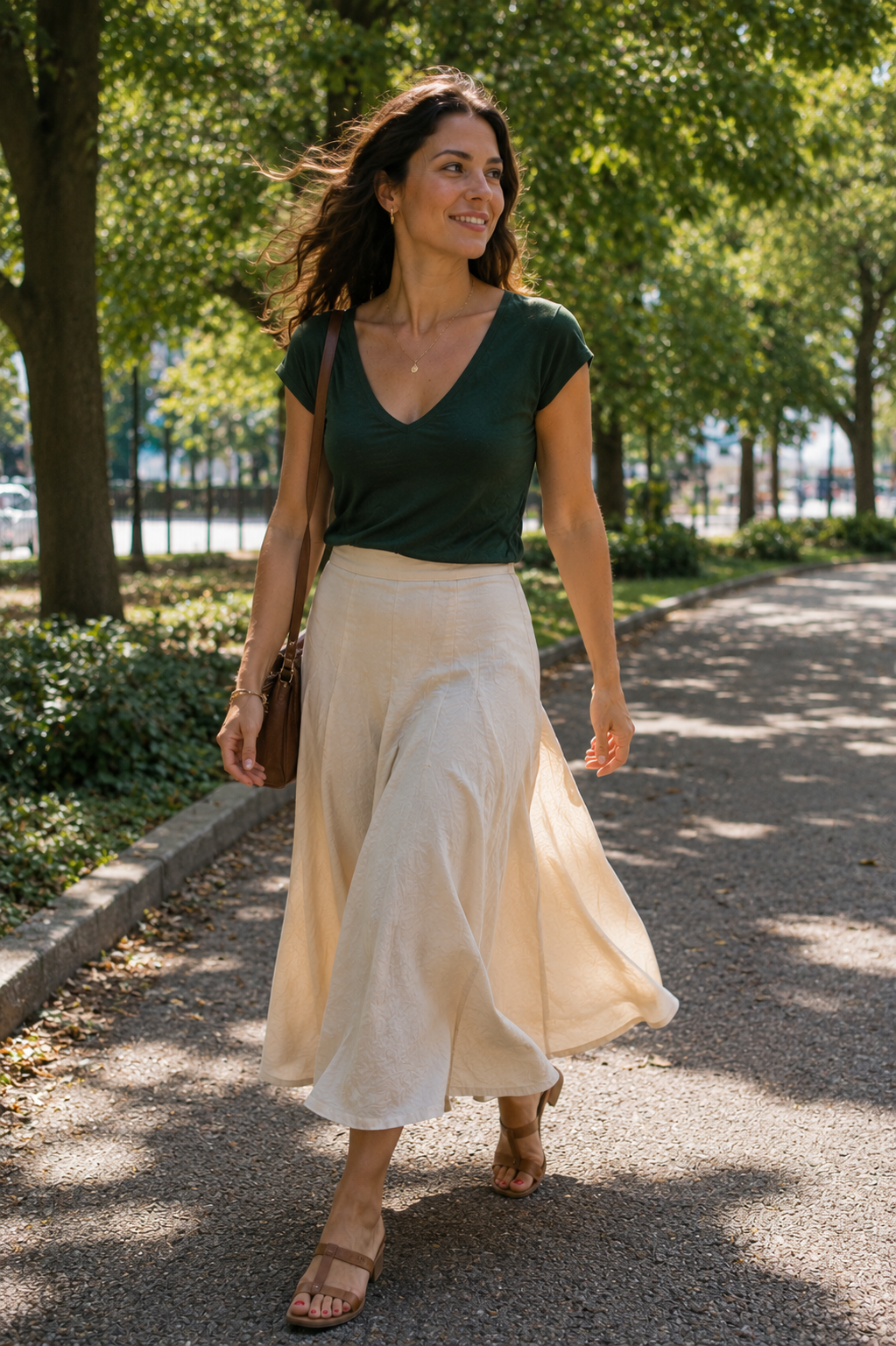 summer capsule wardrobe for inverted triangle